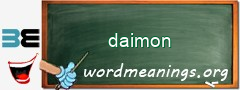 WordMeaning blackboard for daimon